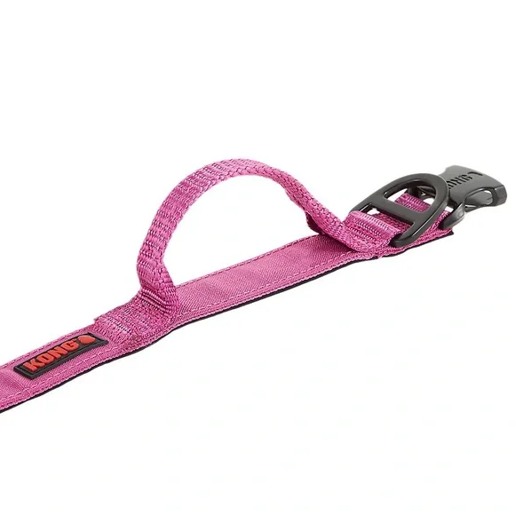 🐶 KONG® M Pink Handle Dog Collar Chew Resistant Ultra Durable Pet Pets Leash - Picture 5 of 9